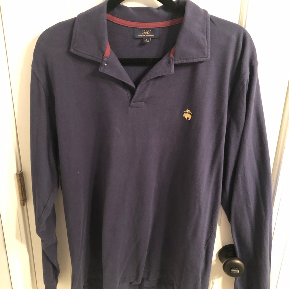 Brooks Brothers Men’s Long Sleeve Polo Large